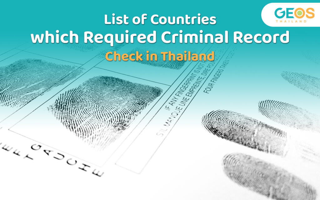 criminal record check thailand